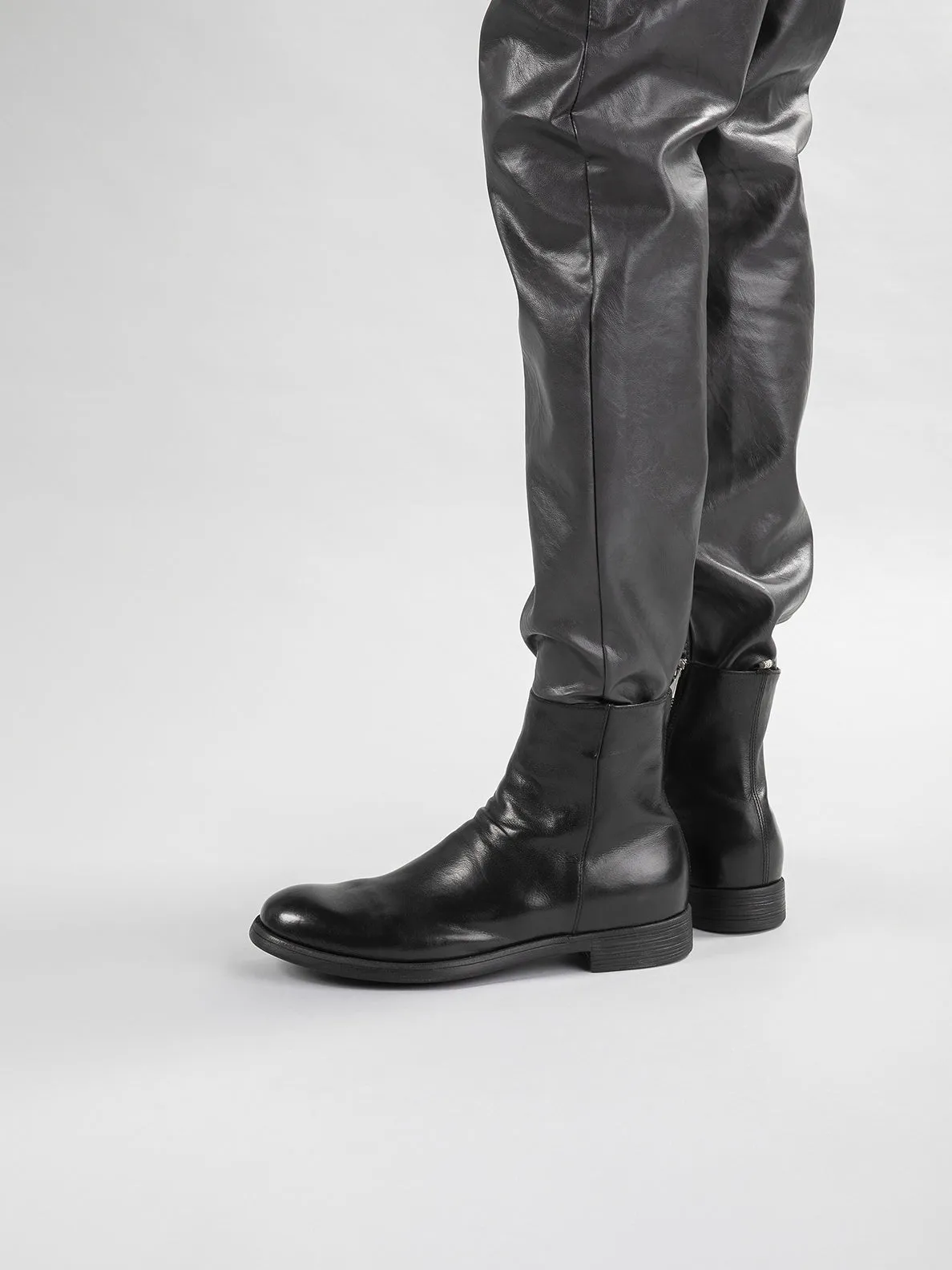 CHRONICLE 058 - Brown Leather Zip Boots